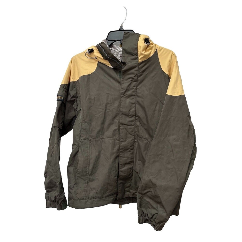 Burton Snowboards Tactic Yellow/Gray Full Zip Hoodie Jacket Womens Sz S Biolite - Picture 1 of 12